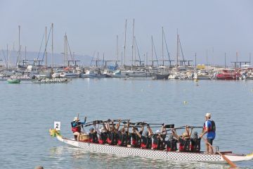 Potret Timur Tengah: Kota kuno Akko di Israel gelar lomba perahu naga