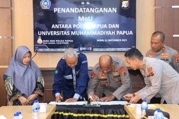 Kapolda Papua-Rektor Universitas Muhammadiyah teken kerja sama