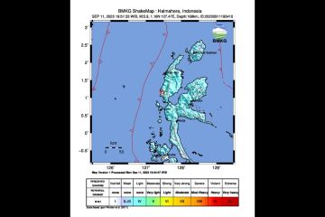 Gempa magnitudo 5,9 guncang wilayah Halmahera