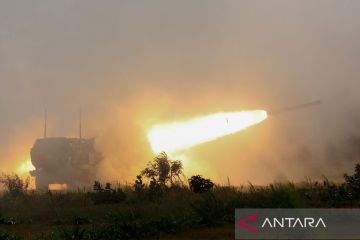 Rusia jatuhkan lima rudal HIMARS di atas Kota Melitopol