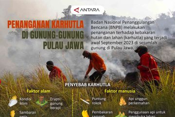 Penanganan karhutla di gunung-gunung Pulau Jawa