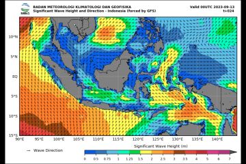 BMKG minta masyarakat waspada gelombang tinggi pada 13-14 September