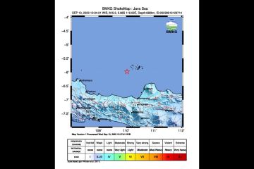 BMKG: Wilayah Laut Jawa diguncang gempa magnitudo 5,3