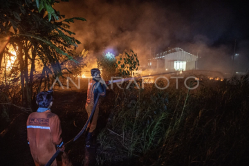 Kebakaran lahan di Indralaya Utara