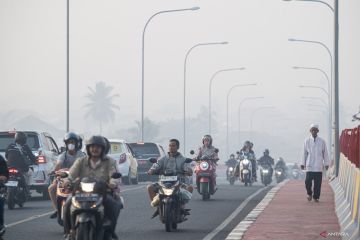 Potensi asap di Palembang, sebagian kota besar hujan ringan