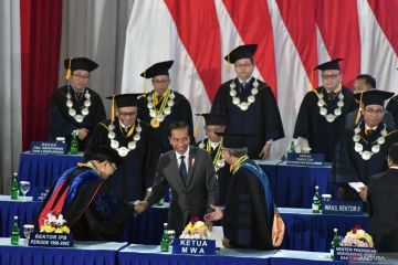 Presiden Jokowi sampaikan orasi ilmiah di IPB