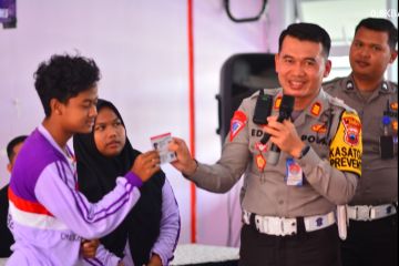 Polres Brebes beri edukasi lalu lintas pada siswa disabilitas