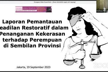 Komnas Perempuan pantau keadilan restoratif kasus kekerasan