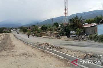 Jalan Balaroa kembali pulih setelah bencana alam