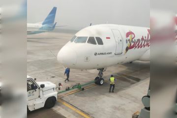 Asap karhutla mulai berdampak pada penerbangan di Bandara Tjilik Riwut