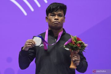 Wushu - Samuel Marbun raih emas usai lawannya tak bisa lanjutkan duel