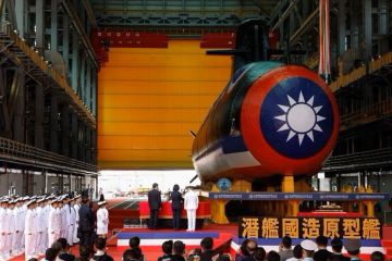 Taiwan luncurkan kapal selam pertama buatan sendiri