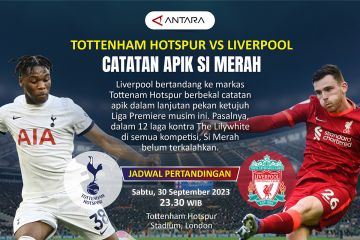 Tottenham Hotspur vs Liverpool : Catatan apik si merah