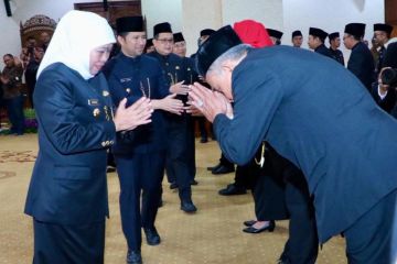 Gubernur Jatim lantik lima pejabat eselon II