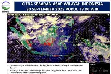 Kabut asap di Pekanbaru terdampak karhutla di Jambi dan Sumsel