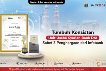 Unit Usaha Syariah Bank DKI raih penghargaan kinerja terbaik Infobank
