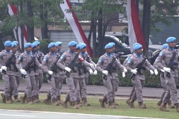Pasukan Garuda Bhayangkara FPU 5 resmi bertugas ke Afrika Tengah