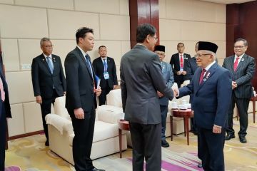 Wapres Ma'ruf Amin bertemu dengan PM China Li Qiang