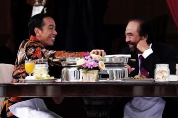 Bertemu Surya Paloh, Jokowi sebut tak bicarakan Anies-Cak Imin