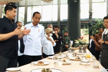 Presiden Jokowi tinjau kesiapan gala dinner KTT ASEAN