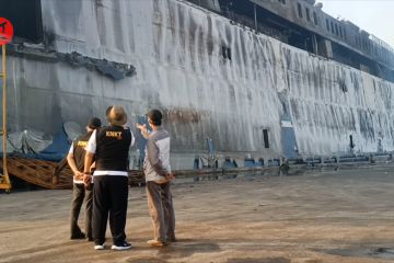 Penyebab kebakaran kapal di Merak masih diselidiki