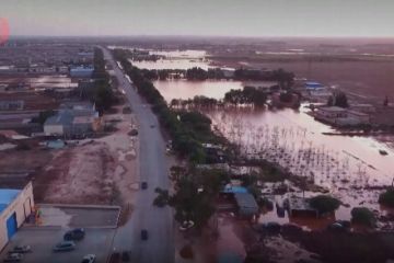 Badai Daniel picu banjir besar di Libya timur, 2.000 orang tewas