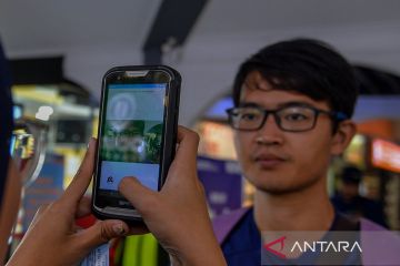 Layanan pemindai wajah di Stasiun Bandung