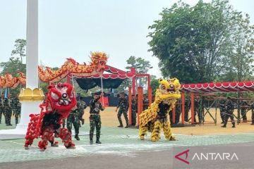 Gladi Bersih Persiapan Upacara HUT ke-78 TNI di Babel