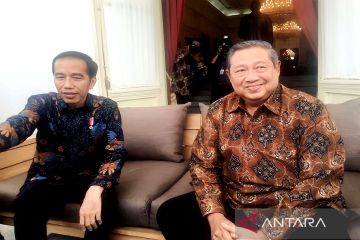 Jokowi bahas tahun politik 2024 dengan SBY di Istana Bogor