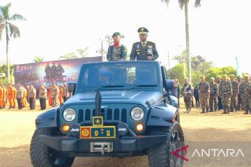 Upacara HUT ke-78 TNI di Babel