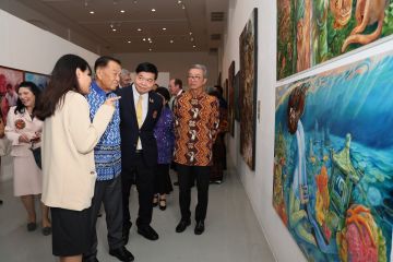Seniman Indonesia berpartisipasi dalam pameran lukisan di Thailand