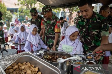 Program dapur Kodam Sriwijaya masuk sekolah