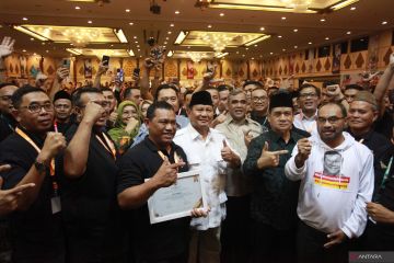 Jaringan alumni HMI deklarasikan dukungan untuk Prabowo