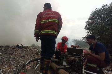 BPBD Pangandaran berupaya cegah kebakaran di TPA Purbahayu meluas