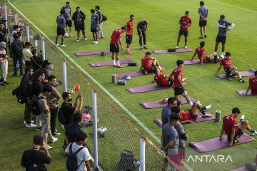 Timnas Indonesia gelar latihan perdana jelang lawan Brunei Darussalam