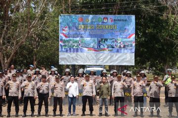 Polres Bangka Tengah gelar simulasi sispamkota Pemilu 2024