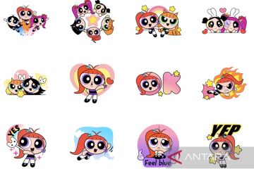 LINE rilis stiker kolaborasi The Powerpuff Girls x NewJeans