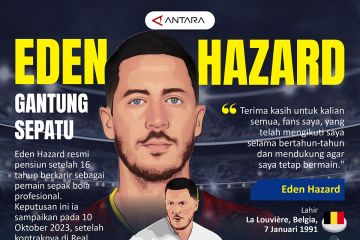 Eden Hazard gantung sepatu