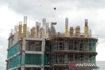 FOTO - Progres pembangunan gedung landmark BSI di Aceh