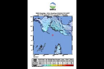 BMKG: Gempa M5,3 di Kaimana dipicu aktivitas sesar Tarera-Aiduna