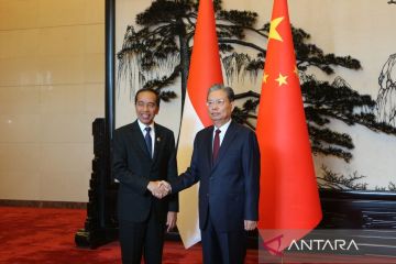 Presiden Joko Widodo bertemu Ketua Komite Tetap Kongres Rakyat Nasional China Zhao Leji