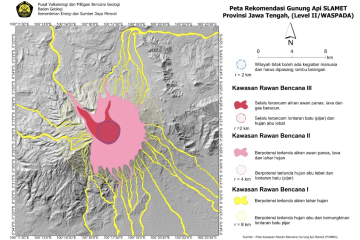 PVMBG rekam 2.096 kali gempa embusan di Gunung Slamet