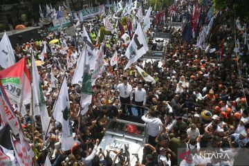 Pasangan AMIN resmi mendaftar ke KPU sebagai peserta Pilpres 2024