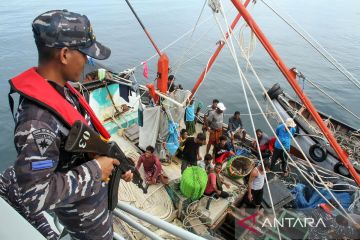 FOTO - Patroli Laut Terpadu Lanal Lhokseumawe