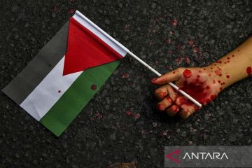 Aksi solidaritas untuk Palestina di Jakarta