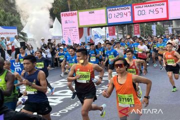 Sebanyak 10 ribu pelari berlomba di Jakarta Marathon 2023