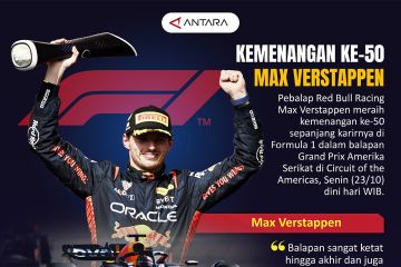 Kemenangan ke-50 Max Verstappen