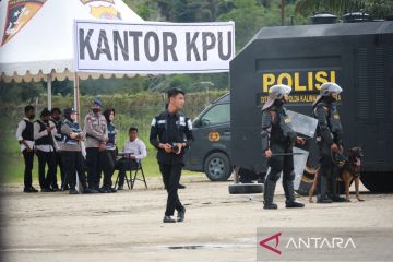 Polisi mulai jaga kantor KPU dan Badan Pengawas Pemilu