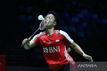 Ginting tak putus asa meski sempat tertinggal pada gim pembuka