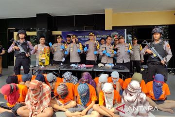 Polresta Bengkulu tangkap 16 pelaku di bawah umur terkait kasus begal